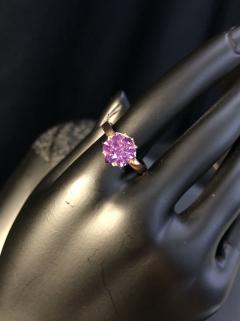 Vog Lotus Çiçeği Ametist Taşlı 3’Lü Set Anneye,Sevgiliye,Arkadaşa 925 Ayar Gümüş Roze Renk Set