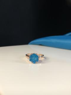 Vog Lotus Çiçeği Turkuaz Mavisi Taşlı Anneye,Sevgiliye,Arkadaşa 925 Ayar Gümüş Roze Renk Kolye