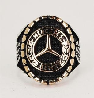 VOG Mercedes Amblemli Logolu Erkek Gümüş Yüzük 
