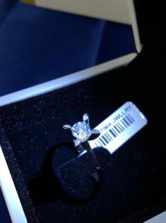 VOG MAZONİT TEK TAŞ YÜZÜK 14 AYAR BEYAZ ALTIN 2.80 GRM (0.42 CRT)MAZONİT