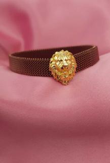 Vog Paslanmaz Çelik Aslan Kafası Babaya,Sevgiliye,Arkadaşa Hediye Esnek Ve Yaylı Çelik Bileklik