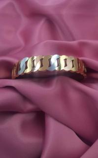 Vog Paslanmaz Çelik Gürmet Model Üç Renk Kelepçe Bilezik