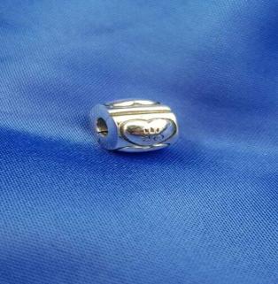 Vog Pandora’s Charm’s Kalp Detaylı Kilit,Stoper 925 Ayar Gümüş Charms