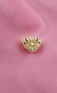 Vog Pandora’s Charm’s Kalp Tasarım Taş Detay 925 Ayar Gümüş Charms