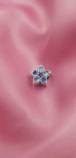 Vog Pandora’s Charm’s  Renkli Mix Taşlı Yıldız 925 Ayar Gümüş Charms