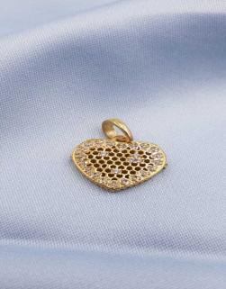 Vog Pandora’s Charm’s Taşlı Kalp Detay 925 Ayar Gümüş Charms