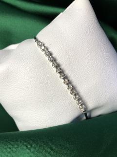 Vog Pırlanta Model D1:0.47 Ct GS1 14 Ayar Şık Tasarım Beyaz Renk Bileklik