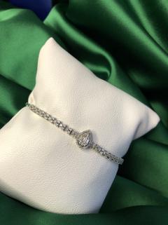 Vog Pırlanta Model D1:0.70 Ct GS1 14 Ayar Şık Tasarım Beyaz Renk Bileklik