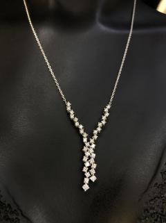 Vog Pırlanta 0.96 Ct Gvs1 14 Ayar Şık Tasarım Beyaz Renk Kolye