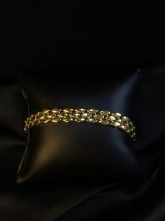 VOG 3 SIRALI PRİZMA SERİSİ SARI GÜMÜŞ BİLEKLİK