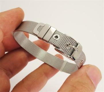 VOG Paslanmaz Çelik Örme Erkek Bayan Unisex Bileklik İnce Model