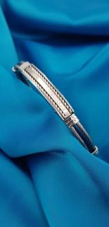 Vog Paslanmaz Erkek Model Sevgiliye,Arkadaşa,Babaya Hediye Çelik Çift Renk Bileklik