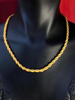 VOG SİMLİ SAMAN RENK İP HER TÜRLÜ KOLYE UCU TAKILAN UÇ KISMI PİRİNÇ KİLİT KISMI ÇELİK KOLYE