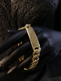 Vog Kilit Kısmı Taşlı Gürmet Plaka 925 Ayar Gümüş Sevgiliye - Eşe - Anneye Bileklik