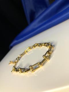 Tiffany Model Sarı Renk 24 Ayar Altın Kaplama Çelik • Sevgiliye • Eşe • Anneye • Arkadaşa Bileklik