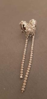 Vog Xuping Model Kalp Tasarım Ve Taşlı Micro Kaplama Earcuff Kıkırdak Küpe