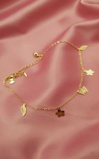 Vog Xuping Vip Pirinç Üzerine 24 Ayar Kaplama Kelebek,Yaprak Detay Çıngırak Sesli Hal Hal