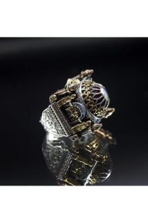 Erkek Gümüş Yüzük - Islam Usta Tasarımı Yeni Çağ Model 2 • Işıklı Kutuda • Yüzük