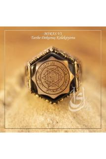 Erkek Gümüş Yüzük - Hz.Süleyman Mühürlü Islam Usta Tasarımı Miras Model 1 • Işıklı Kutuda Yüzük
