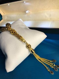 VOG ZULTANİT TAŞLI TESBİH 925 AYAR GÜMÜŞ KÜRE KESİM SARI RENK İMAMELİ