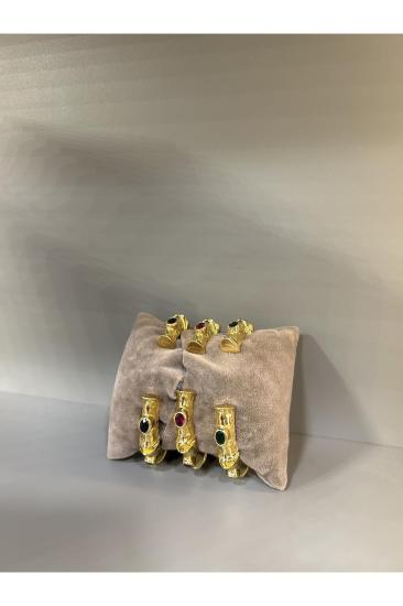 Vog Prinç Meteryal Pembe Cam Taşlı Kemik Tasarım Sevgiliye,Anneye,Arkadaşa Kelepçe,Bilezik