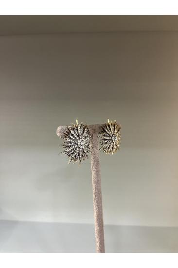 Vog Prinç Meteryal Elmas Montür Deniz Kestanesi Fİgür Sevgiliye,Anneye,Arkadaşa Hediye Küpe