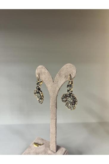 Vog Prinç Meteryal Elmas Montür Çiçek Tasarım Sevgiliye,Anneye,Arkadaşa Hediye Küpe