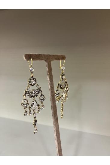 Vog Prinç Meteryal Elmas Montür Şık Tasarım Sevgiliye,Anneye,Arkadaşa Hediye Küpe