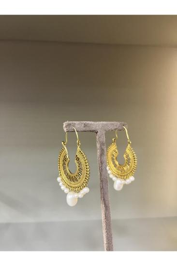  Otantik Tasarım Gerçek İnci Prinç Meteryal • Sevgiliye • Eşe • Anneye • Hediye Küpe