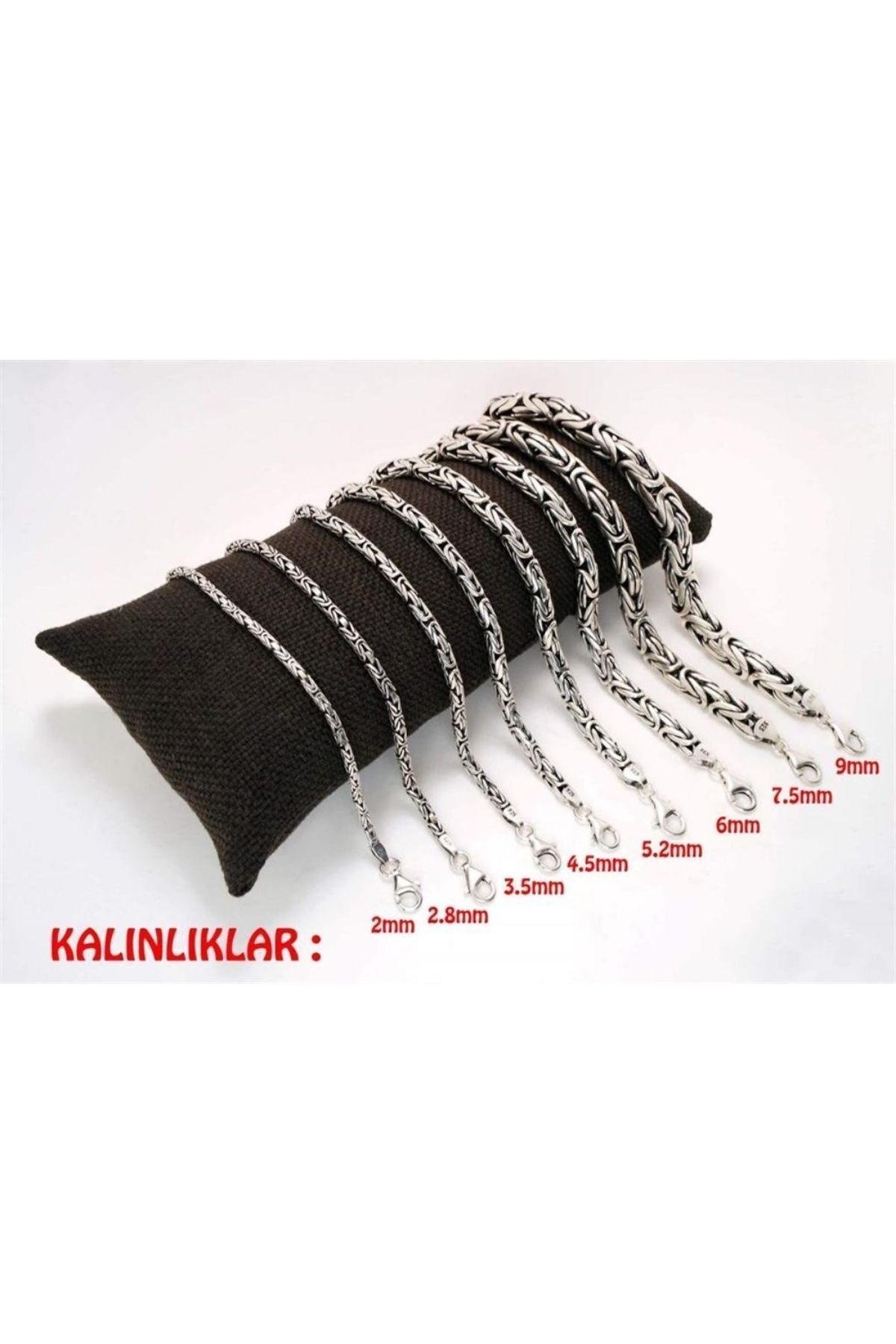 Vog 10mm 925 Ayar Gümüş Yuvarlak Kral Model Erkek Bileklik Künye