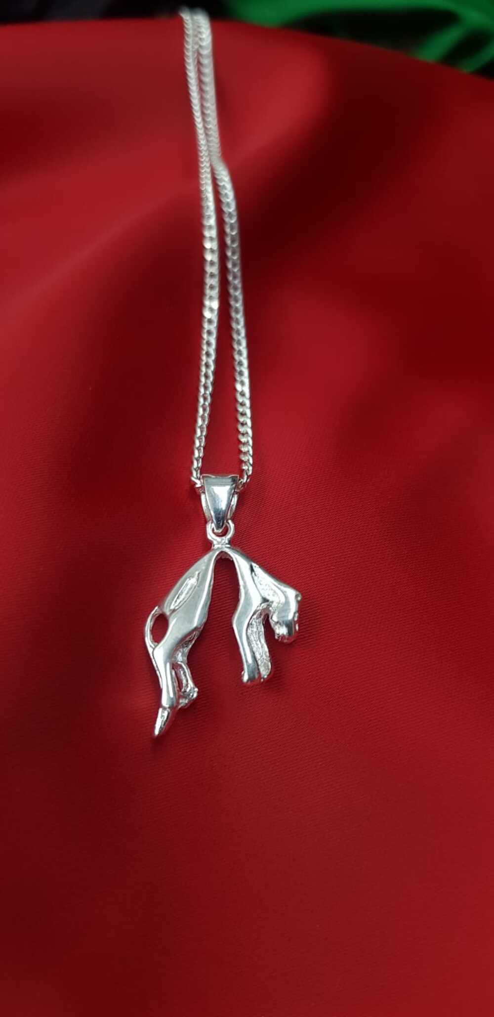 VOG GÜRMET ZİNCİRLİ PUMA JAGUAR1 925 AYAR GÜMÜŞ BEYAZ RENK KOLYE SARI,ROZE RENK SEÇENEĞİ