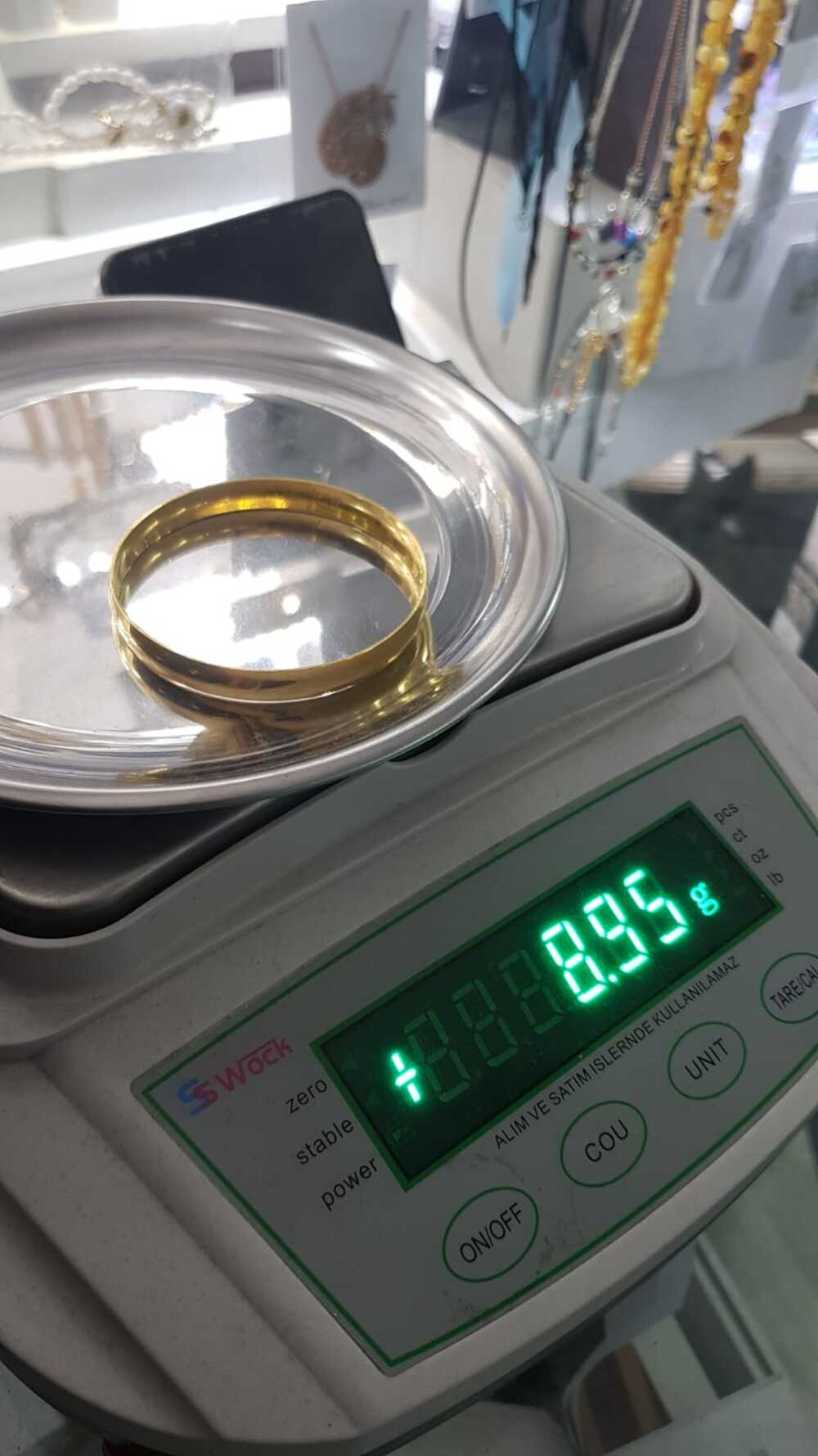 24 Ayar Altın Kaplama 0.8 Mm Baca Bilezik * Düğün • Nişan • Söz Takı Bileziği