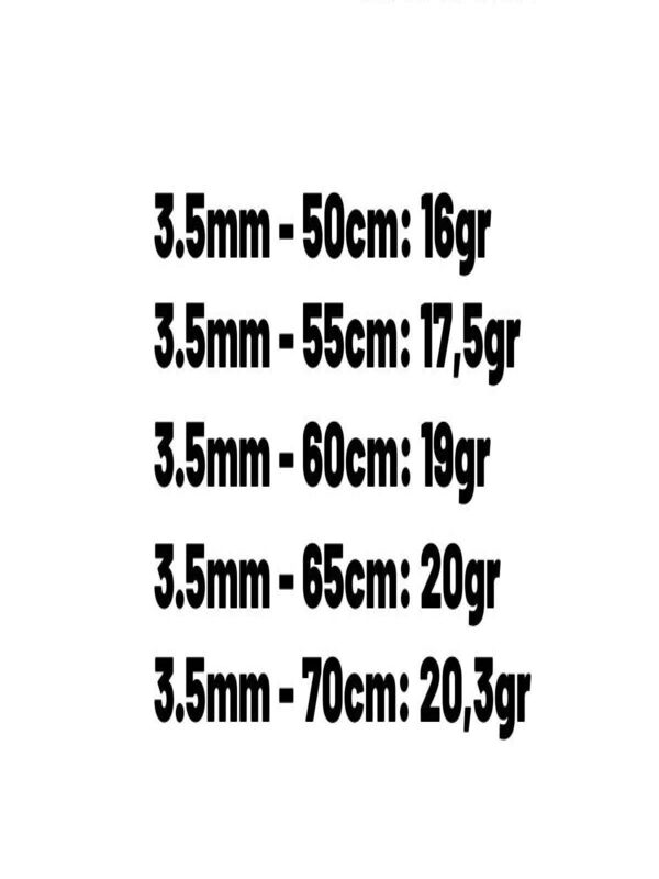 Vog 3.5mm Force Zincir 925 Ayar Unisex Gümüş Kolye