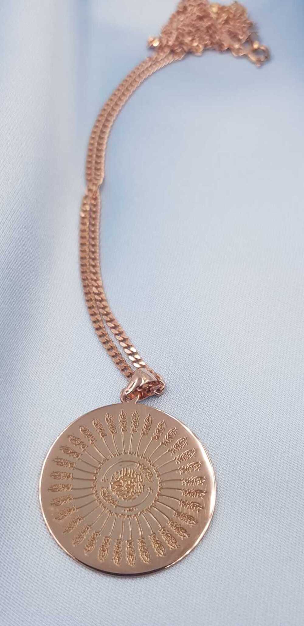  Vog 35 Besmele Rose Renk 925 Ayar Gümüş Kolye Zincir 