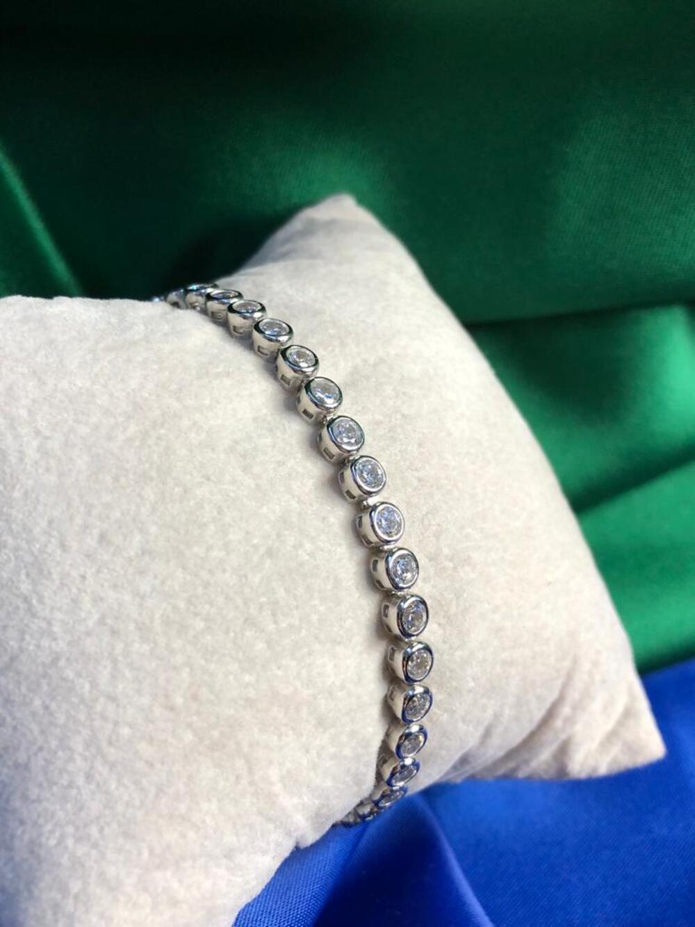 VOG 3MM ASPİRİN MODEL SUYOLU BİLEKLİK 925 AYAR GÜMÜŞ BEYAZ RENK SARI,ROZE RENK SEÇENEĞİ