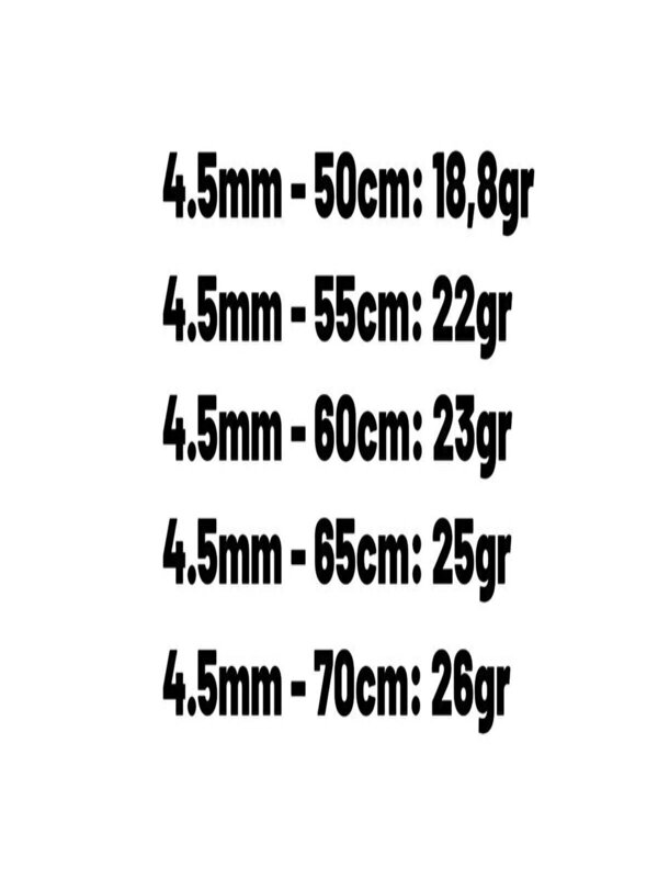 Vog 4.5mm Gurmet Zincir 925 Ayar Unisex Gümüş Kolye