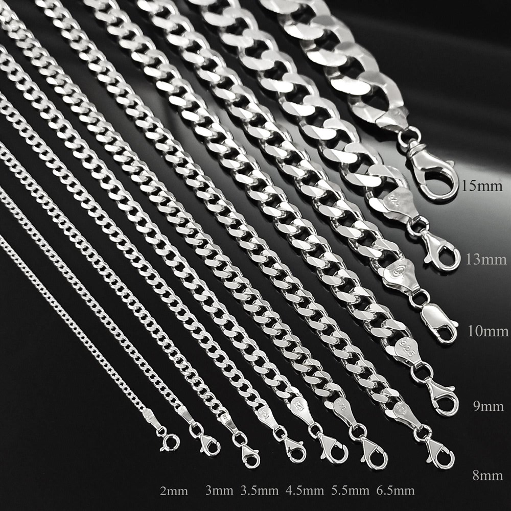 6.5mm Gurmet Model 925 Gümüş Erkek Bileklik 