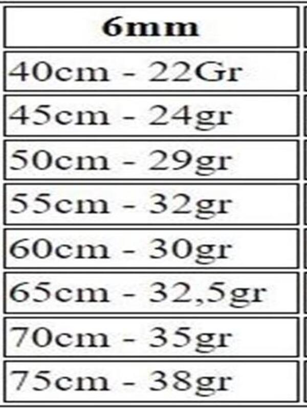 Vog 6mm Burma Model Halat Zincir 925 Ayar Unisex Gümüş Kolye