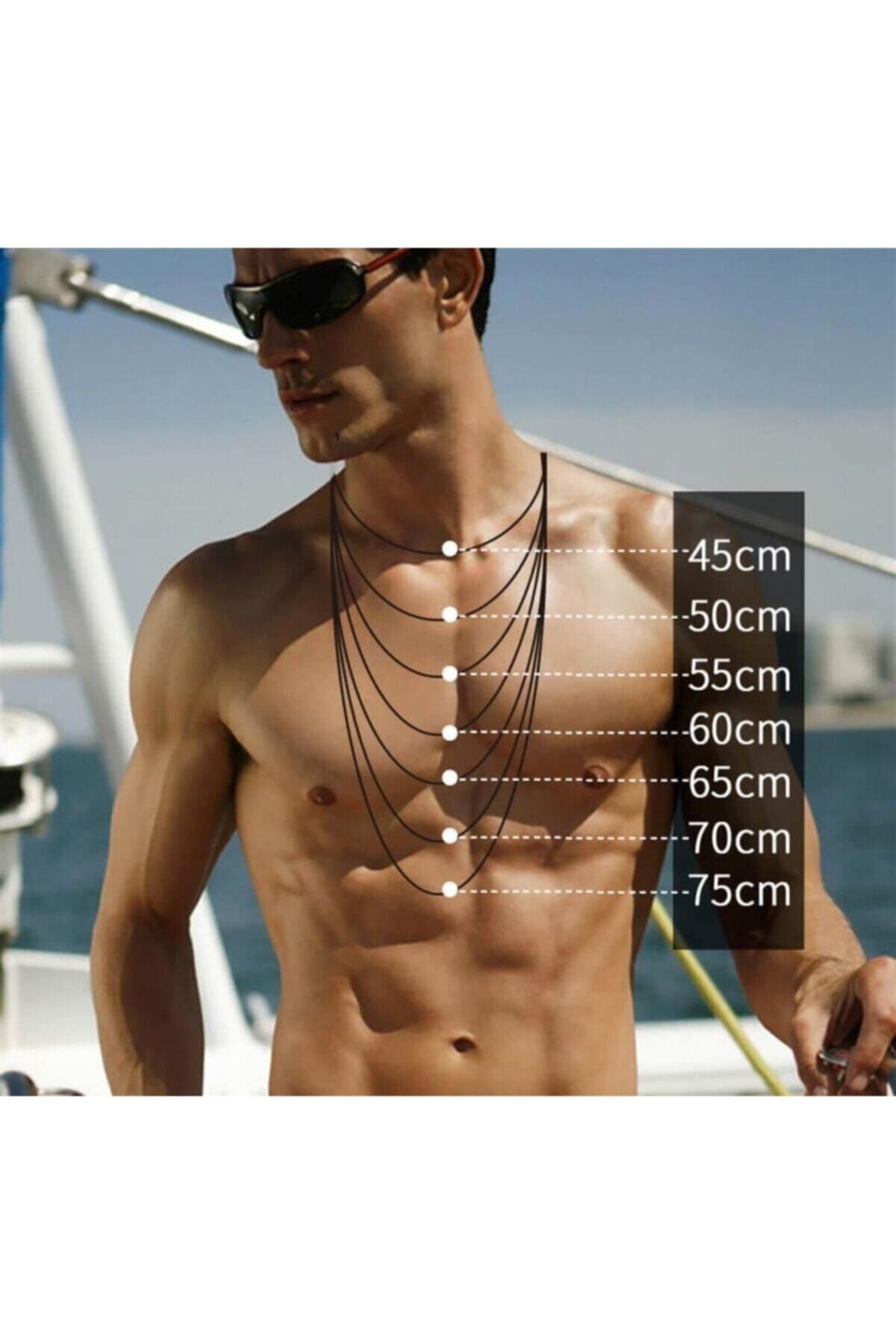 Vog Ay Yıldız Türk Bayrağı 925 Ayar Gümüş Kral Zincir Kolye