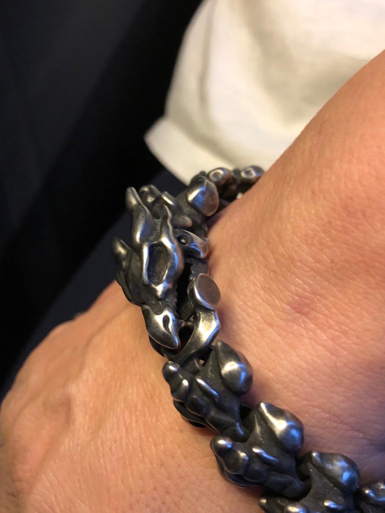 VOG OUROBOROS GOTİK ESKİTMELİ DRAGON BRACELET EJDERHA BİLEKLİK İSVEÇ ÇELİK