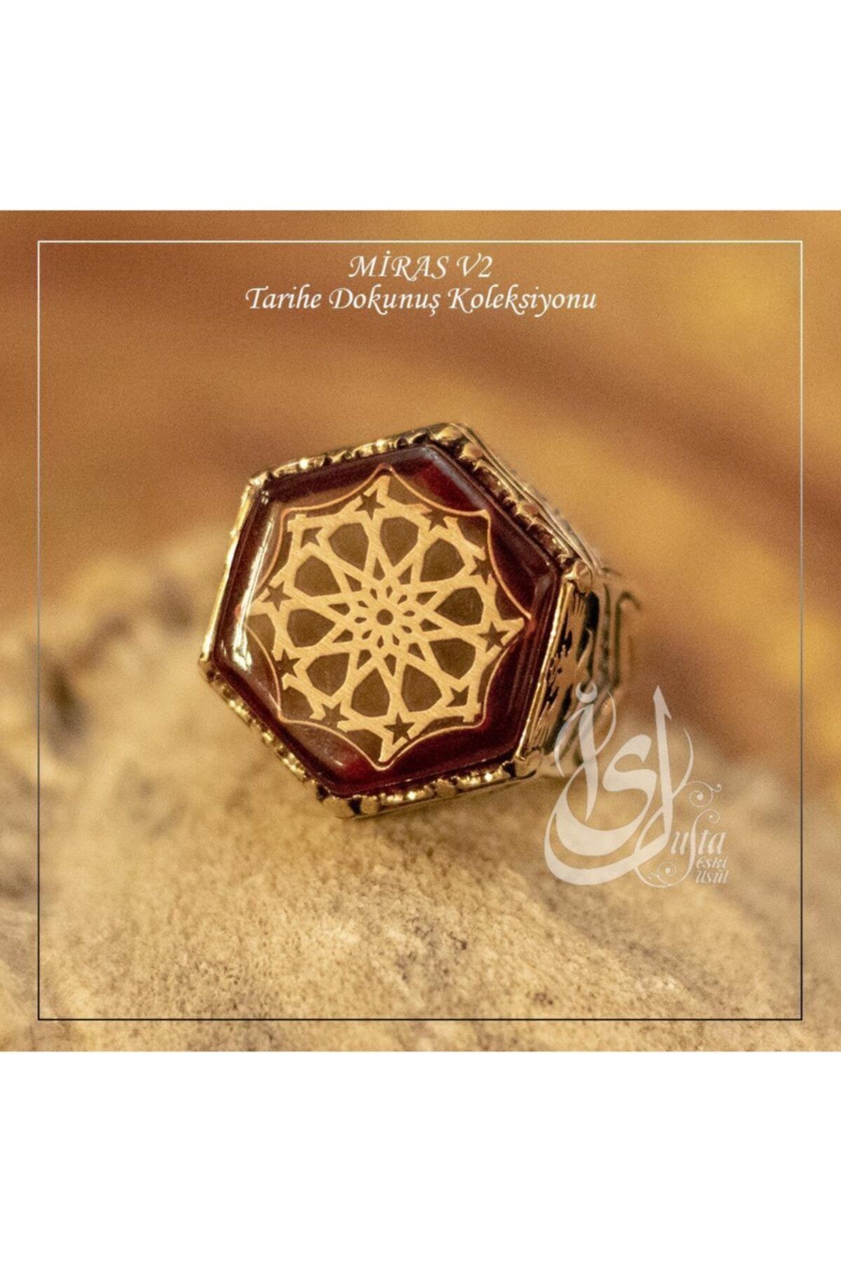 Erkek Gümüş Yüzük - Islam Usta Tasarımı Miras Model 2 • Işıklı Kutuda • Sevgiliye • Eşe Yüzük