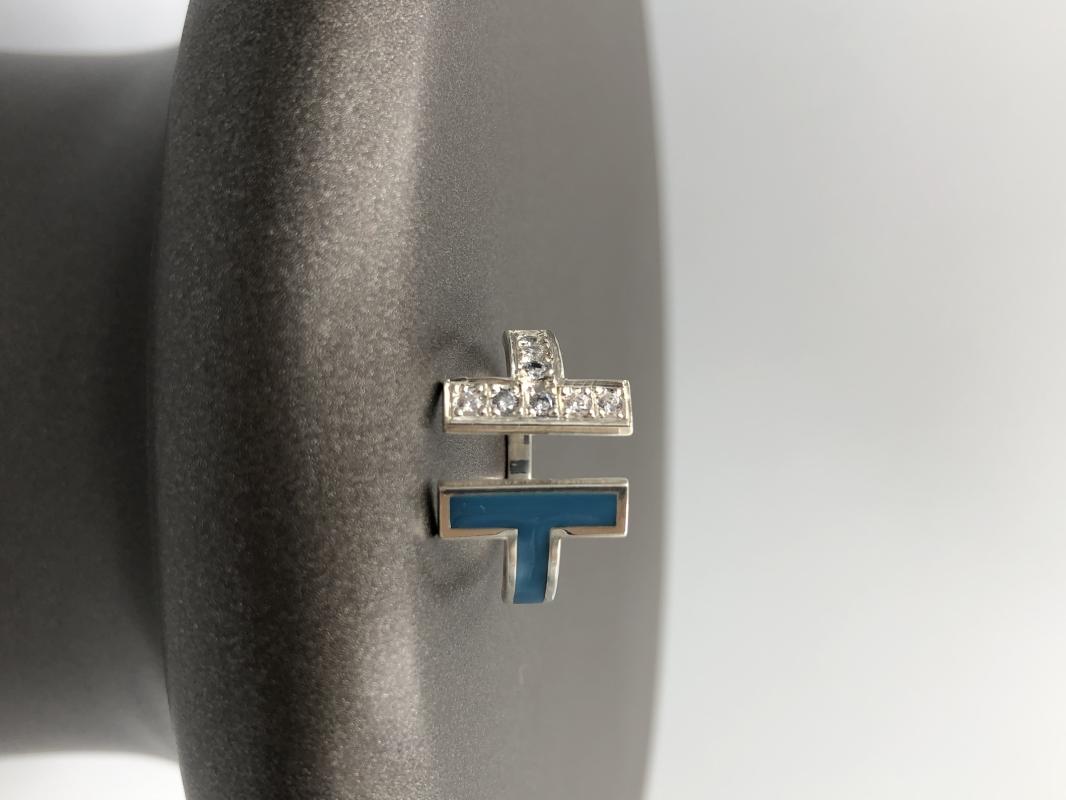 Vog Mine İşlemeli Ve Taş İşlemeli Tiffany T Model 925 Ayar Gümüş Sarı Renk Yüzük Roze,Beyaz Seçeneği
