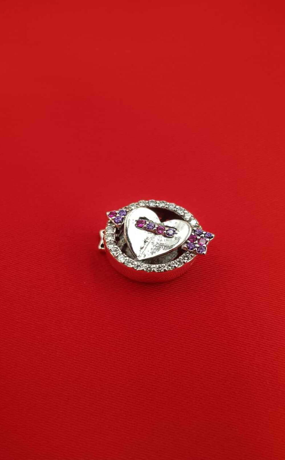 Vog Pandora’s Charm’s Aşk,Kalp Ve Ok 925 Ayar Gümüş Charms