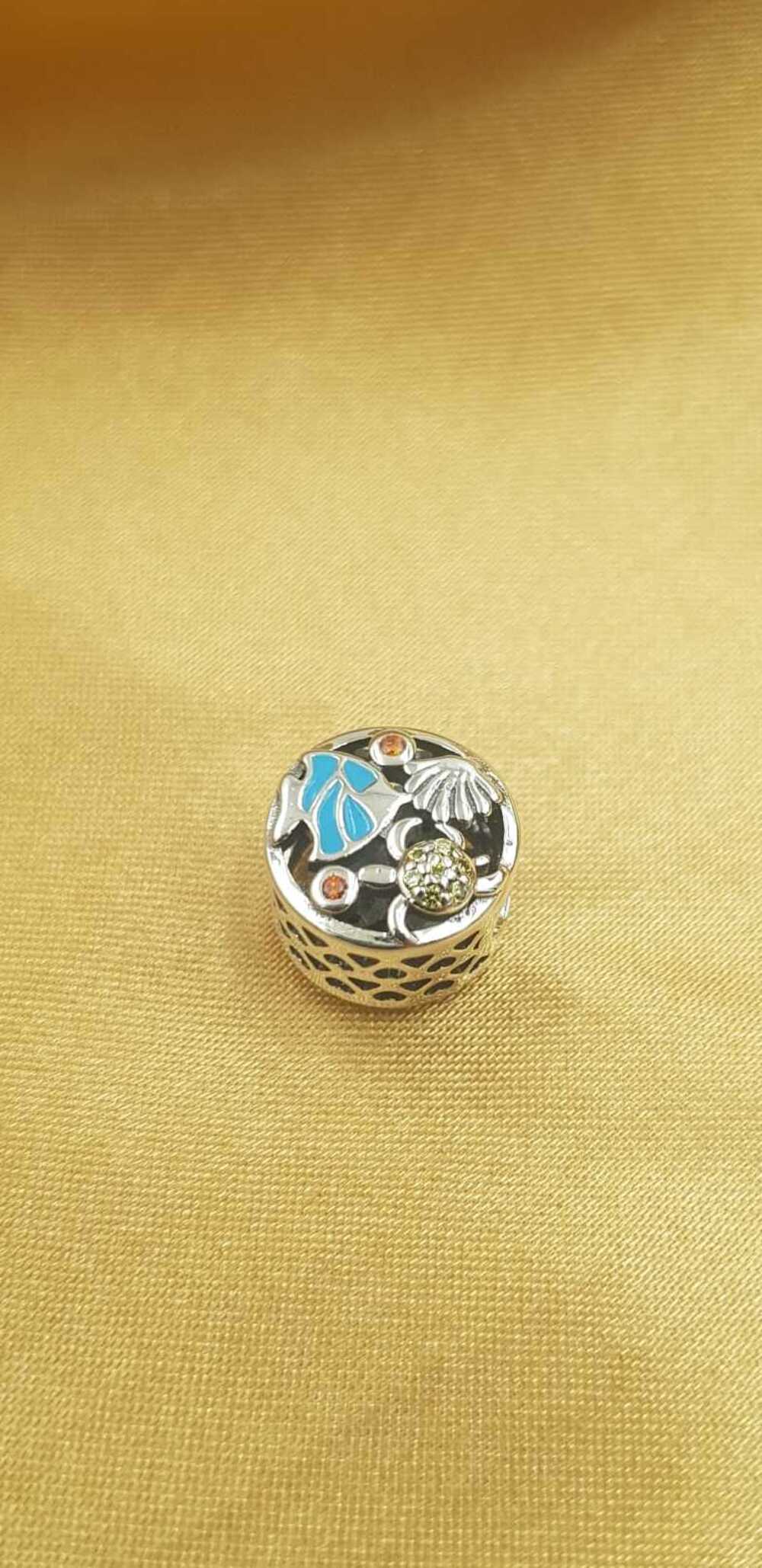 Vog Pandora’s Charm’s Balık,Kaplumbağ Ve İstiridye 925 Ayar Gümüş Charms