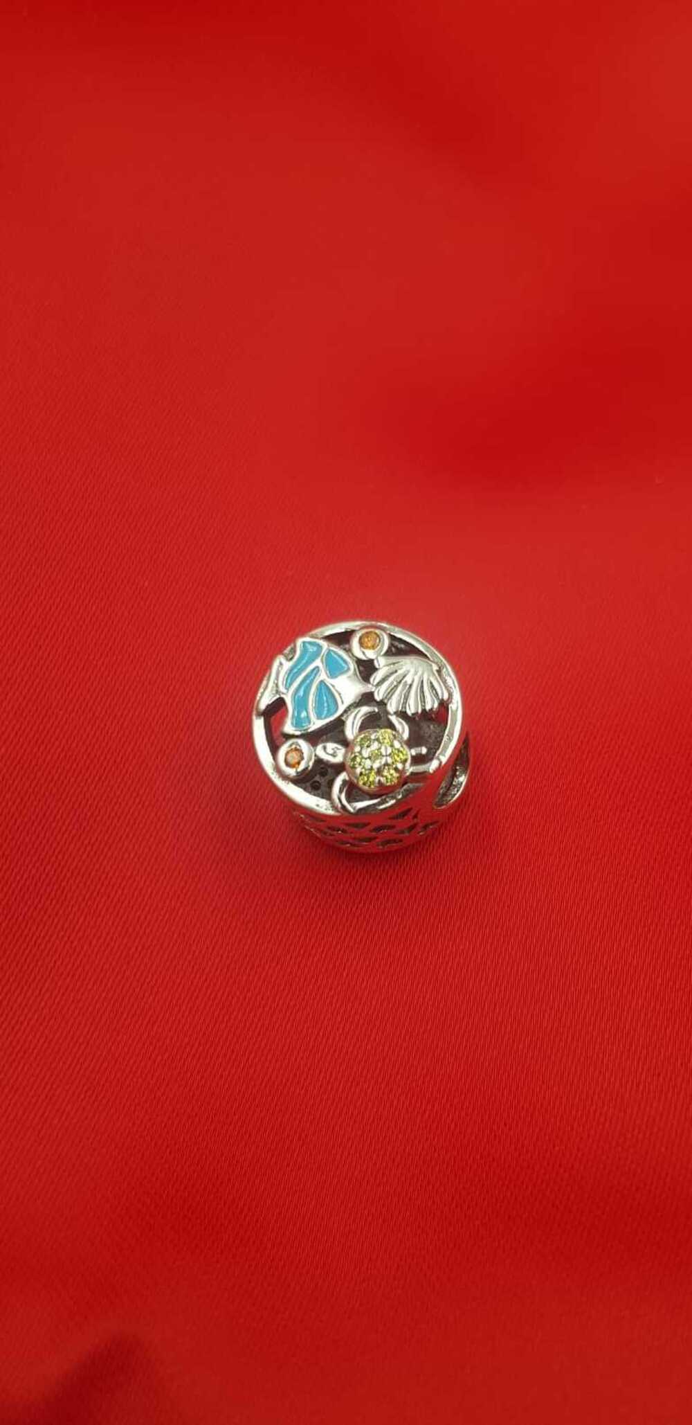 Vog Pandora’s Charm’s Balık,Kaplumbağ Ve İstiridye 925 Ayar Gümüş Charms