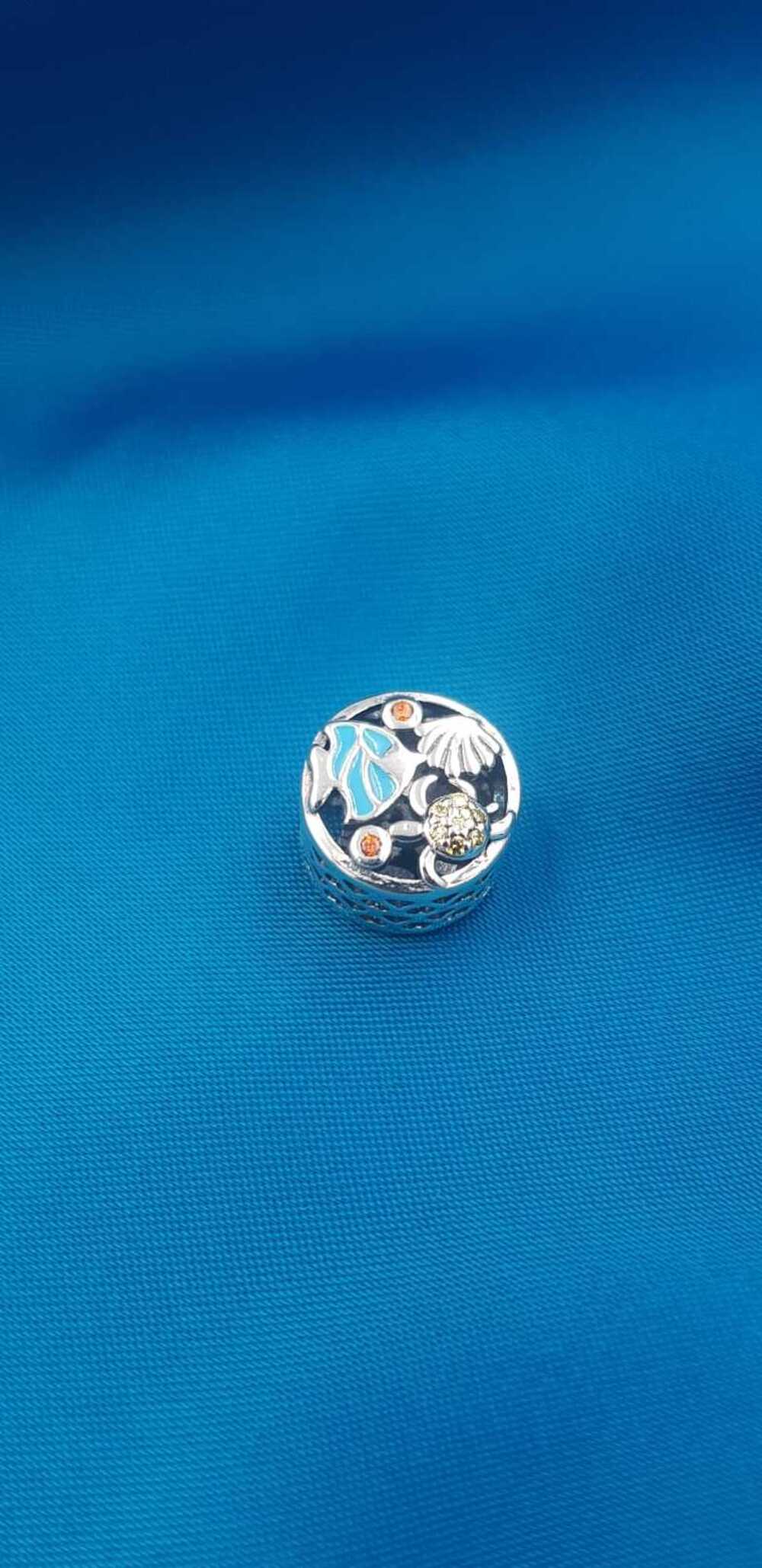 Vog Pandora’s Charm’s Balık,Kaplumbağ Ve İstiridye 925 Ayar Gümüş Charms