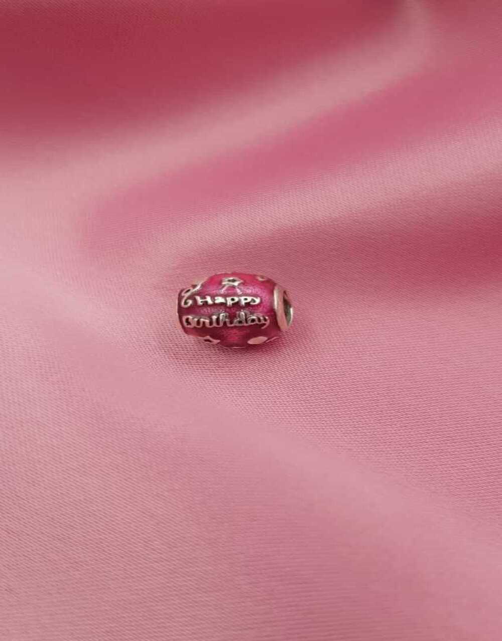 Vog Pandora’s Charm’s Happy Bhirtday Yazılı 925 Ayar Gümüş Charms