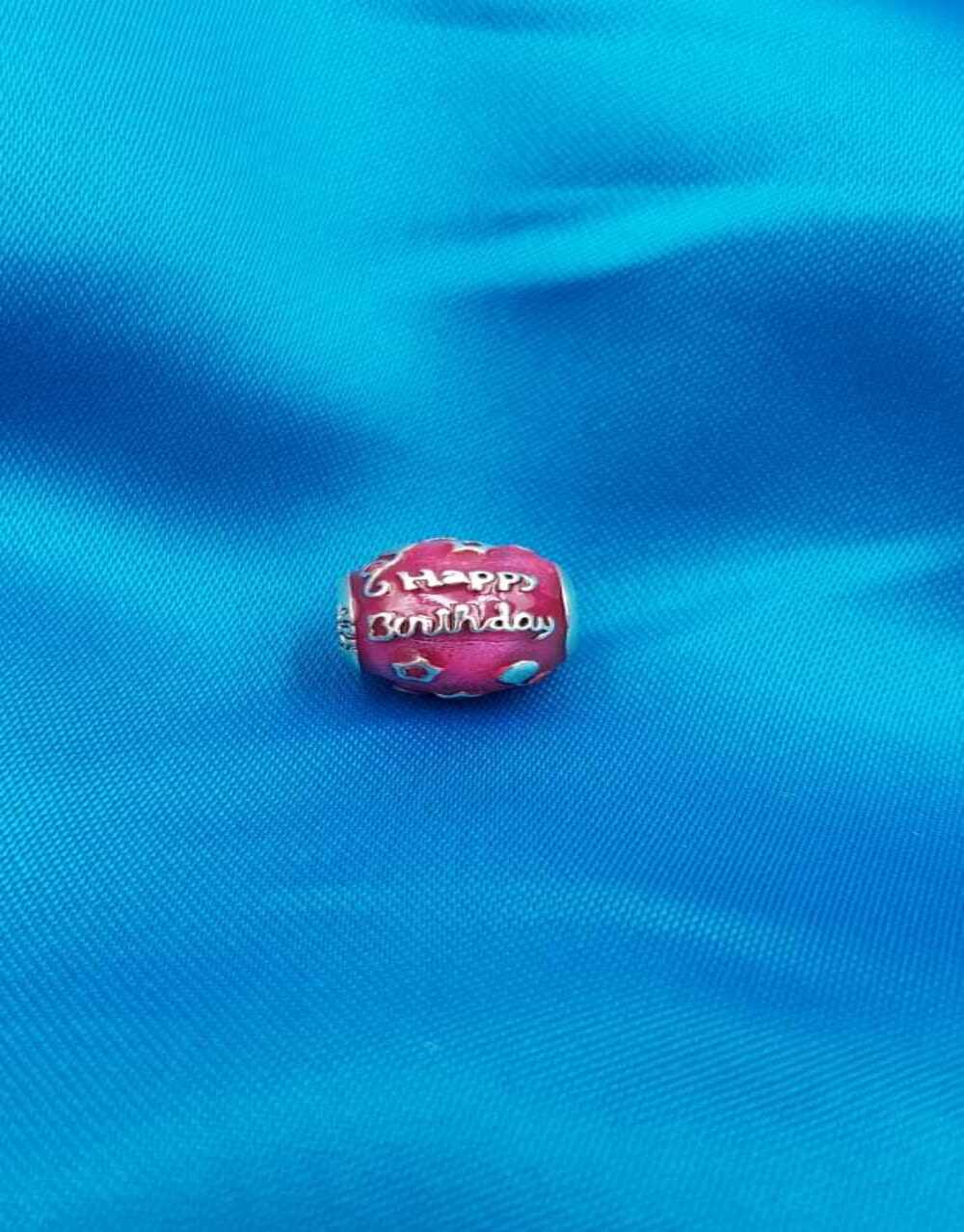 Vog Pandora’s Charm’s Happy Bhirtday Yazılı 925 Ayar Gümüş Charms