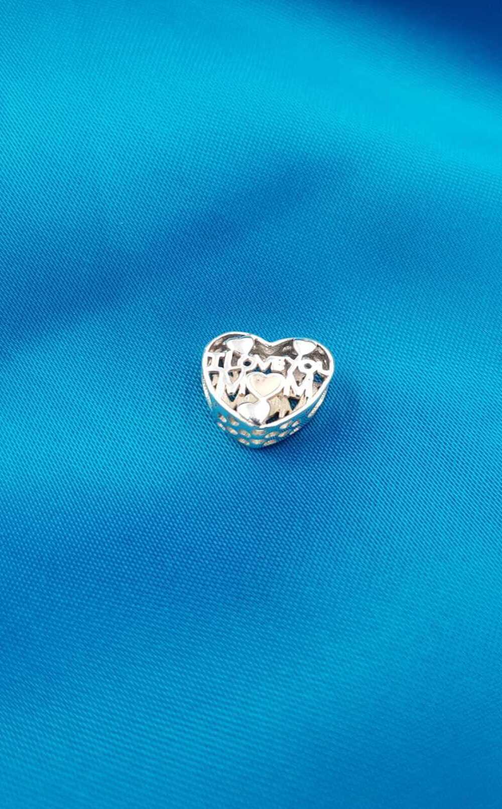 Vog Pandora’s Charm’s I Love You Mom Seni Seviyorum Anne Yazılı 925 Ayar Gümüş Charms
