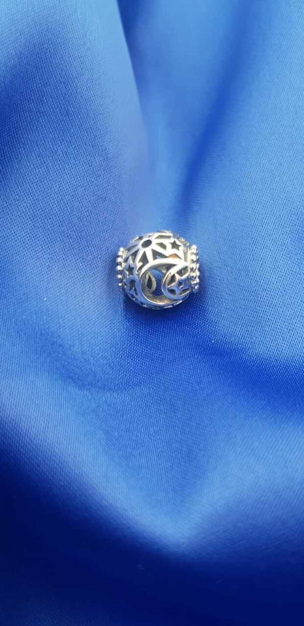 Vog Pandora’s Charm’s  Kafes İçi Güneş, Yıldız ve Ay Charm  925 Ayar Gümüş Charms